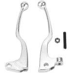 1 paire de poignes de levier de frein d'embrayage de moto pour yamaha yz80 / yz125 / tw200