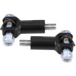 1 paire de repose - pieds passager, kit de chape de montage pour softail 2000 ? 2006 noir