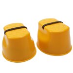 1 paire de sautoirs en plastique pour enfants - jouet d'�quilibre et marche ext�rieur (jaune)