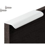 1 paquet (123, 21, 8 cm) de poign�e de cuisine invisible blanche, poign�e de meuble / salle de bain / ...