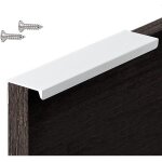 1 paquet (83, 21, 8 cm) de poign�e de cuisine invisible blanche, poign�e de meuble / salle de bain / ...