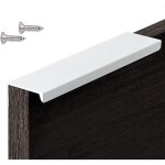 1 paquet (83, 21, 8 cm) de poign�e de cuisine invisible blanche, poign�e de meuble / salle de bain / ...