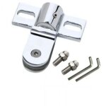 1 pcs accessoires pour salle de douche porte en verre charni�re pivotante en haut et en bas