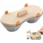 1 pcs micro - ondes pocheuse lave - vaisselle double caves oeuf poch maker coupes double egg cooker ...