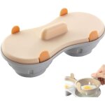 1 pcs micro - ondes pocheuse lave - vaisselle double caves oeuf poch� maker coupes double egg cooker ...
