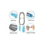 1 pices, aquarium nettoyage pinceau, brosse nettoyage quarium flexible double, brosses tuyau de filtre ...