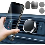 1 pi�ce support de t�l�phone mobile embarqu� avec aimant, feuille m�tallique support pour �vent de voiture, ...