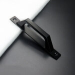 1 poign�e de porte en forme de d pour porte de jardin en bois, 200 mm, noir