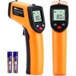 1 thermomtre infrarouge numrique, pistolet de temprature laser sans contact avec cran lcd, pistolet ...