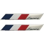 10�1. 5�0. 2cm)sticker autocollant de voiture france, 2 pcs drapeau fran�ais 3d autocollant pour voiture ...