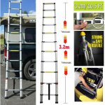 10. 5ft alu teleskopleiter Échelle double Échelle d'appui Échelle multi - usage stable, charge maximale ... 10. 5ft alu teleskopleiter Échelle double Échelle d'appui Échelle multi - usage stable, charge maximale ...