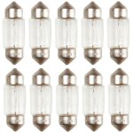 10 ampoules navettes 12v 10w 11x30mm s8. 5d r269