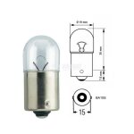 10 ampoules r5w, 24 volts 5 watts culot ba15s