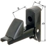 10 arr�ts de volet et de porte autobloquant 1, 5 - 5cm aluminium noir alberts