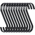 [jamais utilis�] lot de 10 crochets plats en s, crochets de suspension en m�tal, crochets de cuisine ...