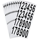 10 feuilles d'autocollants de num�ros de bo�te aux lettres autocollants adh�sifs imperm�ables pour bo�te ...