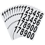 10 feuilles d'autocollants de num�ros de bo�te aux lettres autocollants adh�sifs imperm�ables pour bo�te ...