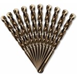 Diamwood - 10 forets m�taux hss cobalt 5% d. 10 mm x lu. 87 x lt. 133 mm 135� taill�, meul� pour acier ...