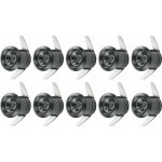 10 mini spots led 1w encastrables avec transformateur s�par� pour vitrine, cuisine, escaliers, placard, ...