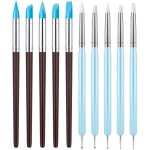 10 outils de modelage en silicone pour la sculpture, le pointillage et la poterie : pinceaux en silicone, ...