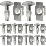 10 paires cache sous moteur, clips de fixation en alliage d'aluminium pour attaches de sous - plateau ...