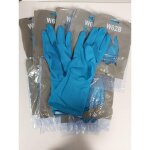 Dstock60 - lot de 10 paires de gants m�nage - coloris : bleu - taille : s (6. 5) - m�nage. vaisselle. ...