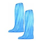 10 paires de surchaussures jetables impermables  l'eau couvre - chaussures pour hommes et femmes, bleu ...