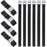 10 pcs 25mm x 50cm sangle a cliquet avec boucle, sangle arrimage, sangles d'arrimage, sangle de serrage, ...