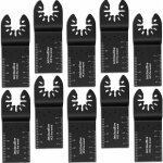 10 pcs 34mm lame oscillante outils en acier au carbone  usages multiples diy pour scier couper racler ...
