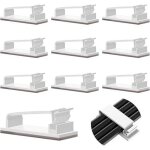 10 pcs auto - adh�sifs, management, support, gestion clips durable, pour tv, pc, ordinateur portable, ...