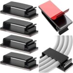 10 pcs auto - adh�sifs, management, support, gestion clips durable, pour tv, pc, ordinateur portable, ...