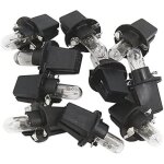 10 pcs dc 12v 1, 2w t5 led ampoule tableau de bord jaune clair pour voiture interne