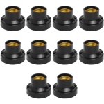 10 pcs douille ampoule plafond e27 � visser de chantier, base plafonnier culot e27, support de lampe ...
