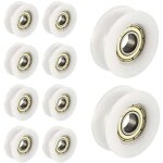 10 pcs ou nylon en plastique int�gr� 608 roulements billes de gorge 6 30 10mm poulie de guidage - choyclit ...
