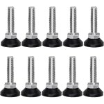 10 pcs pied de nivellement pour meubles, vis r�glage meuble ajustable mobilier filetage m10 x 38 mm v�rin ...