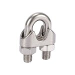 Gabrielle - 10 pcs pince de câble métallique serre cable acier inox serre - câbles Étrier m4, argent Gabrielle - 10 pcs pince de câble métallique serre cable acier inox serre - câbles Étrier m4, argent