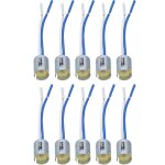 10 pi�ces 1156 douilles d'ampoule support de clignotant led avec harnais 3, 5 pouces dc 12v flexible