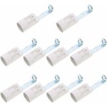 10 pi�ces bases de lustre de bougie couverture blanche douilles d'ampoule supports de cand�labres pi�ces ...