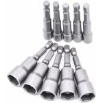 10 pi�ces douille visseuse 6 - 19mm - adaptateur embout, xu, hexagonal destin� � tournevis � �crou de ...