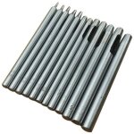 10 pi�ces emporte pi�ce cuir, poincon creux poin�on en cuir poin�on creux en acier rond set outils de ...
