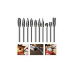 Sunxury - 10 pièces, ensemble de fraises rotatives en carbure de tungstène à double coupe pour outil ... Sunxury - 10 pièces, ensemble de fraises rotatives en carbure de tungstène à double coupe pour outil ...