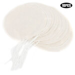 10 pi�ces filtre � caf� en nylon alimentaire rond, tissu pour siphon et dripper