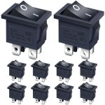 10 pi�ces interrupteur � bascule 2 positions on / off dpst 4 broches commutateur � bascule 6a 250vac ...