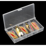 10 pi�ces leurres m�talliques brillants cuill�res avec hame�ons pour p�che (rouge - 3. 5g)