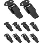 10 pi�ces loquet � ressort bascule acier inoxydable, fermeture � levier, loquet � bascule, fermoir, pour ...