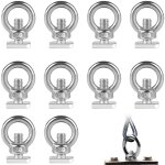 10 pi�ces m8 d'�crous � anneau en acier inoxydable 304, �crous � oeil + vis � t�te marteau m8, pour soutenir ...