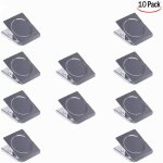 10 pices pince aimante, clips pince en aimant mtal pinces aimant frigo clips magntiques pince aimant ...