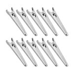 10 pi�ces pince sachet alimentaire cuisine, pince fermeture sachet alimentaire inox, pince sachet argent, ...