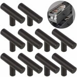 10 pices poigne en alliage t bross porte d'armoire  ouverture facile meubles monotrou, 5 x 1, 2 x ...