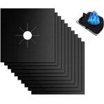 10 pi�ces protection plaque cuisson gaz r�utilisable couvre, � anti chaleur tapis cuisini�re antifouling ...